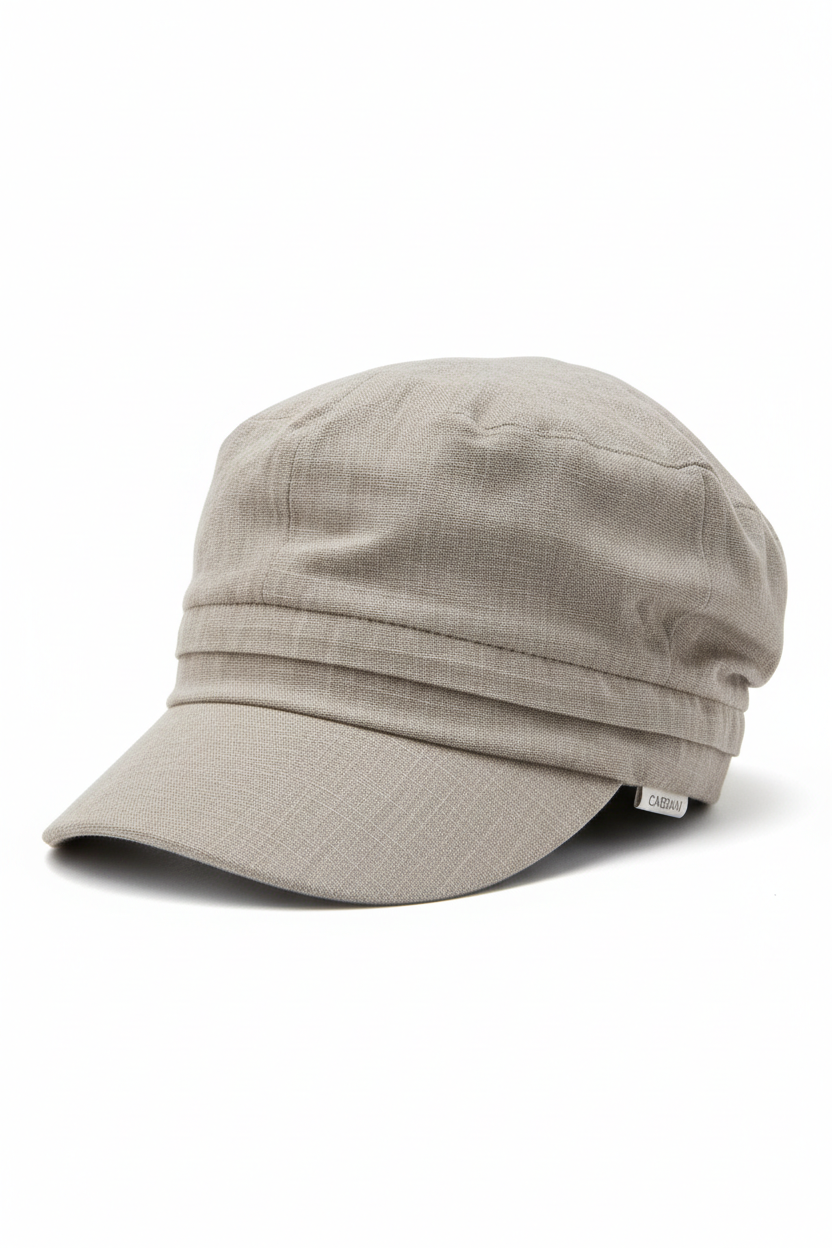 Feminine Cotton Cardani Hat with Visor in gray
