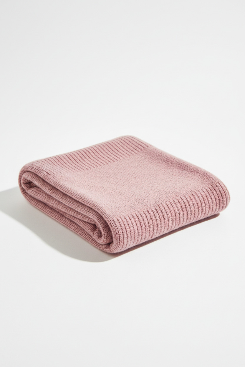 Pure Cotton Winter Neck Scarf in pink