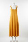 Pure Cotton Casual Sundress in yellow with wide shoulder straps