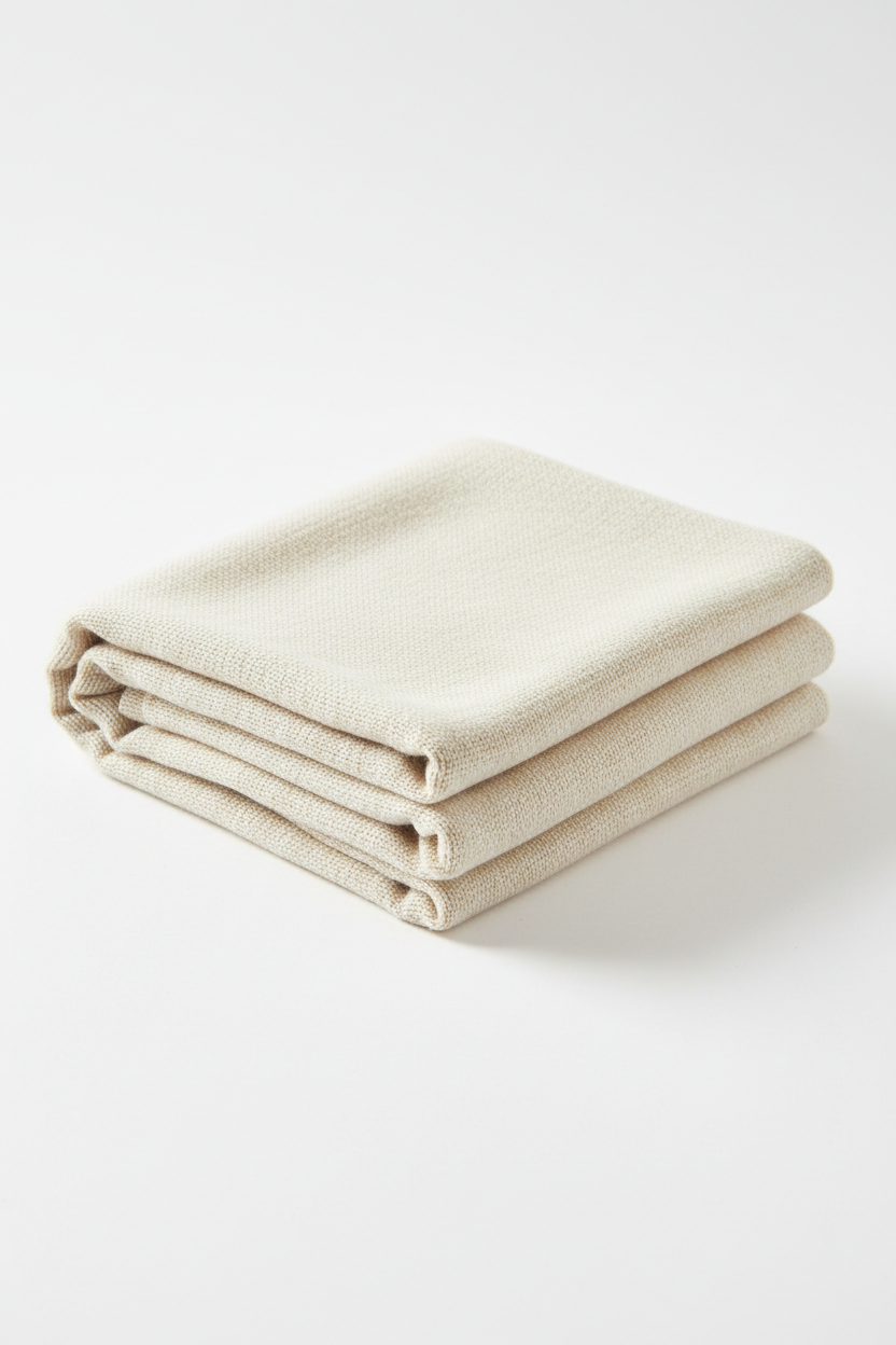 Pure Cotton Winter Neck Scarf flat weave texture